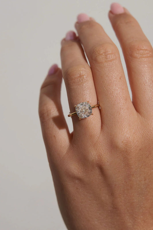 Anillo Solitario Cushion