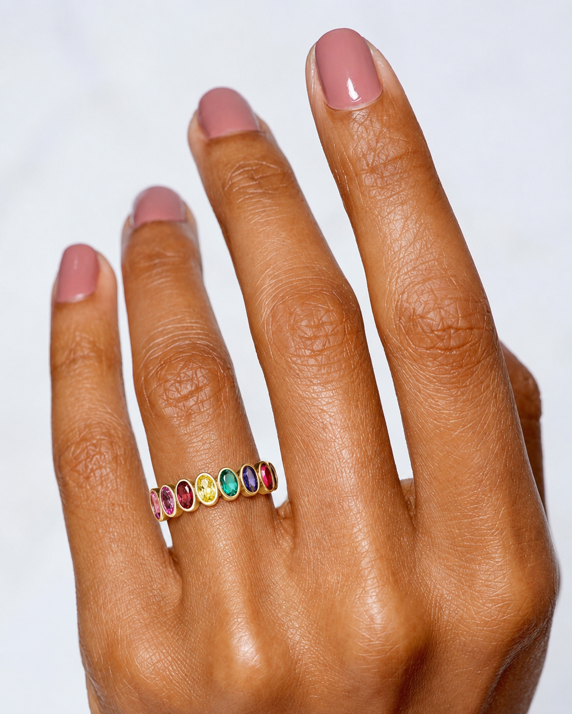 Anillo Zafiros Arcoíris