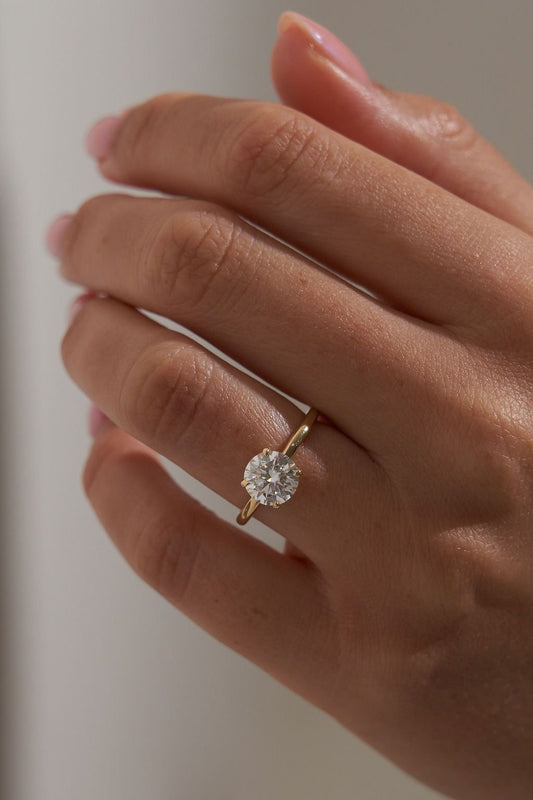 Anillo Solitario Redondo