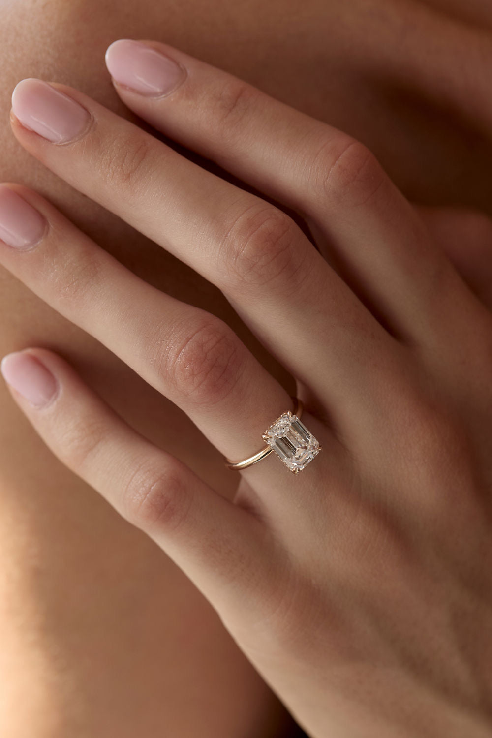 Anillo Solitario Esmeralda