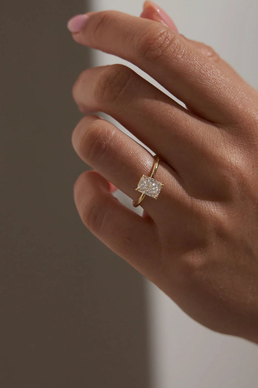Anillo Solitario Radiante