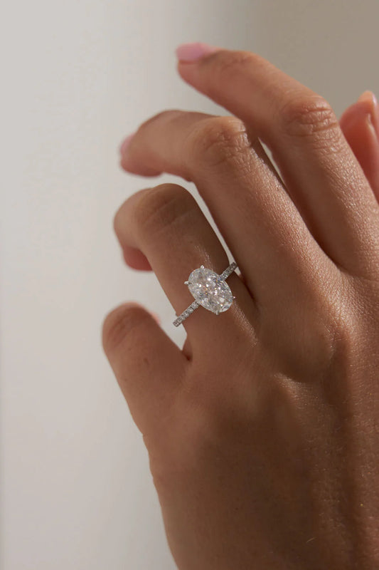 Anillo Pavé Oval